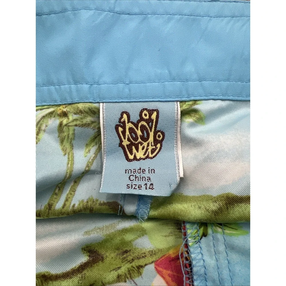 100%‎ Wet Mens Floral Swimming Trunks Size 14 9